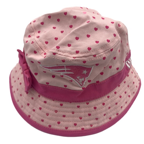 New England Patriots Hat | Pink Toddler Hat | Toddler Bucket Hat Girls Patriots - Picture 1 of 3